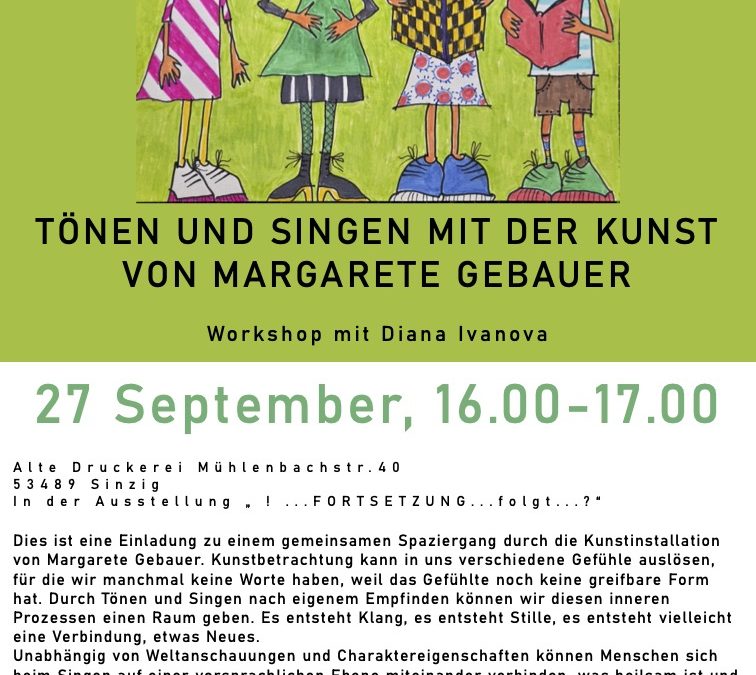 KOMM, WIR SINGEN! 10.November und 8.Dezember